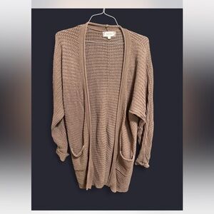 Pink Rose Women's Brown Cardigan